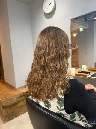 セミロング スパイラルパーマ /神野のヘアスタイル