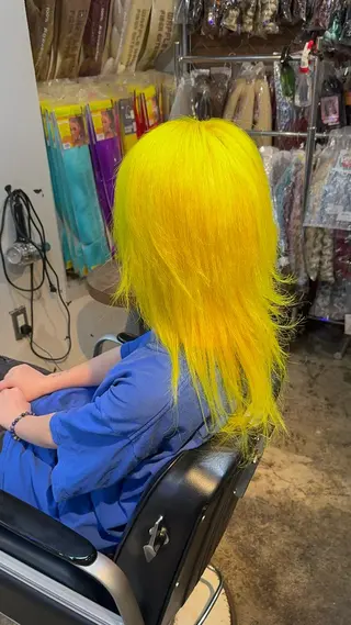 セミロング エクステ/ハイトーン joeのヘアスタイル