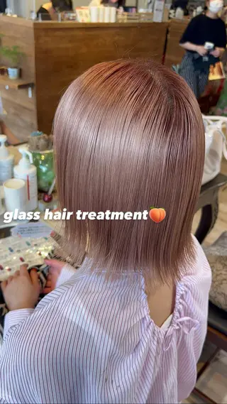 ショート 暖色カラー/レイヤー カット/Yunaのヘアスタイル