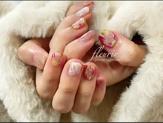 ネイル フルリール 【プライベートサロンのネイルデザイン