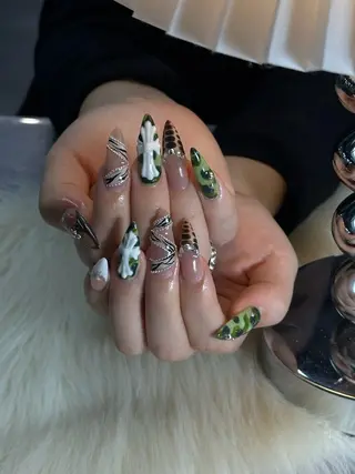 ネイル if Hair＆Nail Salon所属・IKA /海外ネイル /個性派/ワンホンのネイルデザイン