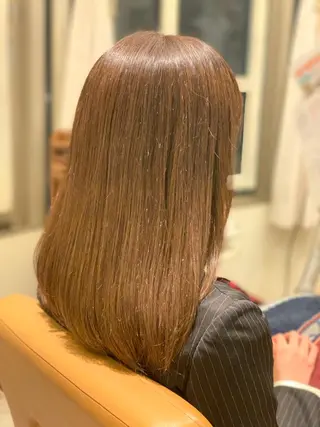 セミロング 韓国風レイヤーカット 🇰🇷❕モカのヘアスタイル
