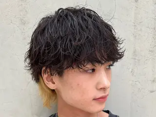 ショート パーマ メンズ 亀井隆汰/メンズ専門 パーマ特化美容師のヘアスタイル