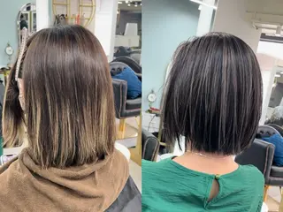 ショート senjyu GINZA所属・バレイヤージュ/ハイ ライト/庄司鉄平のヘアスタイル