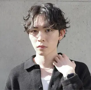 パーマ メンズ ハイトーン/パーマ/ メンズ / 櫻本🌐のヘアスタイル