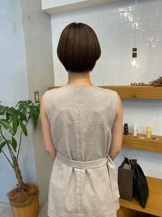 ショート カラー 、 、のヘアスタイル