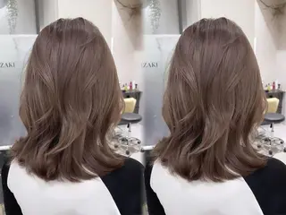 ミディアム カラー 【ブリーチなし】 吉村　清志のヘアスタイル