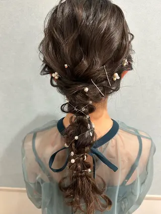 ロング ヘアアレンジ セットサロン      ラフテル所属・大阪/ヘアアレンジ /似合わせset💐のヘアスタイル