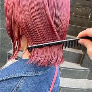 ミディアム カラー 🍊暖色×顔周り 🍊cocoroのヘアスタイル