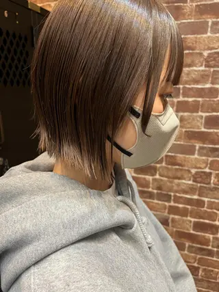 ミディアム カラー パーマ ヘアアレンジ メンズ キッズ ネイル マツエク・マツパ アイブロウ times salon名駅所属・久木原 ゆりのヘアスタイル