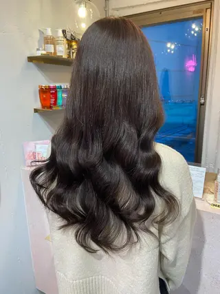 ロング カラー 新宿/韓国ヘア 中明度カラー/かやのヘアスタイル