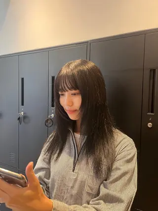 セミロング 今井 香奈恵のヘアスタイル