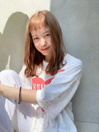 ミディアム VLOW nex the salon所属・韓国風/髪質改善/ ナガヤアキラのヘアスタイル