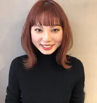 ミディアム カラー SALOWIN梅田茶屋町店所属・ウルフレイヤーカット /チヒロのヘアスタイル