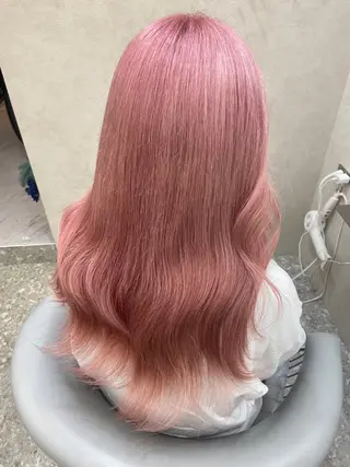 ロング カラー 新宿/韓国ヘア 中明度カラー/かやのヘアスタイル