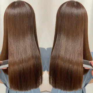 ロング パーマ 髪質改善/縮毛矯正 /ブリーチ矯正/岡部のヘアスタイル