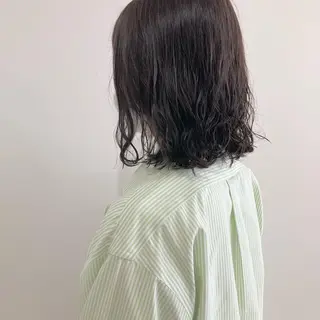 ミディアム カラー パーマ お洒落パーマ/ 艶カラー/michiのヘアスタイル