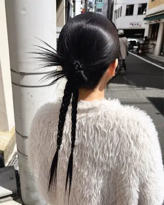 ロング カラー 水原波津輝/ボブ /ニュアンスパーマのヘアスタイル