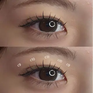 マツエク・マツパ AVEDA西大寺 リノカのマツエク・マツパデザイン