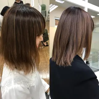 ミディアム 髪質改善 スペシャリストのヘアスタイル
