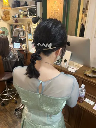 ミディアム ヘアアレンジ 清水千優/パーマ/透 明感カラー/メンズのヘアスタイル