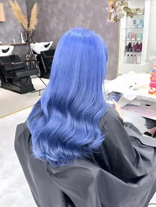 ロング カラー パーマ ヘアアレンジ メンズ キッズ ネイル マツエク・マツパ アイブロウ 💖オタク美容師 ꒰ঌ♡モモ♡໒꒱のヘアスタイル