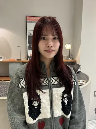 ロング GRIP/マンツー マンサロンのヘアスタイル