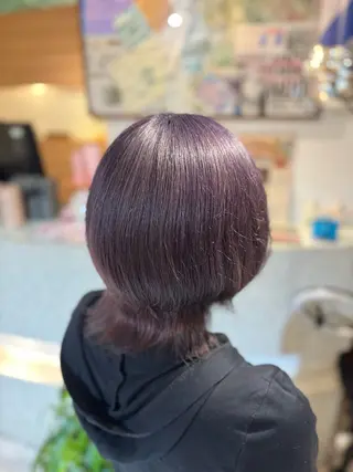 カラー ブリーチカラー/ maru🩵💚のヘアスタイル