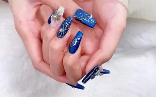 ネイル 長さだし/持込/ ins風ネイル/Umのネイルデザイン