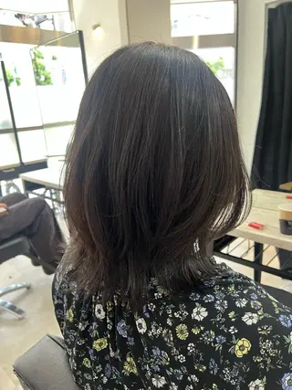 ミディアム カラー 🥀韓国ヘア🥀 宮津真菜のヘアスタイル