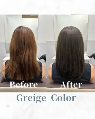 セミロング カラー 【レイヤー/韓国風 /髪質改善】RINのヘアスタイル