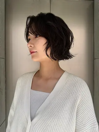 ショート パーマ GO TODAY 福岡大名Bellus店所属・🫧ショートパーマ ボブパーマ🫧 糸瀬のヘアスタイル