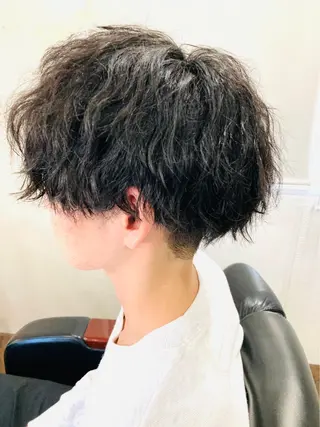 ショート パーマ メンズ メンズ/ケアパーマ /hayashiのヘアスタイル
