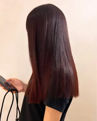 ロング カラー モリシゲ ヒカリ🦕🐬のヘアスタイル