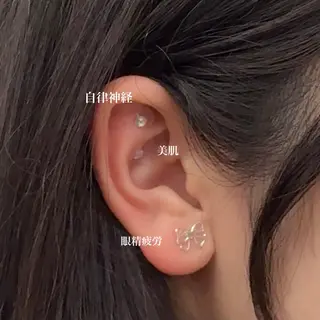 山村紗慧/透明感カラ ー/クロスパーマのヘアスタイル