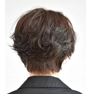 ショート パーマ メンズ 森山 陽菜のヘアスタイル