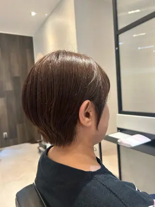 ショート カラー 縮毛矯正/カット/ 韓国ヘア/蛯原🍤のヘアスタイル