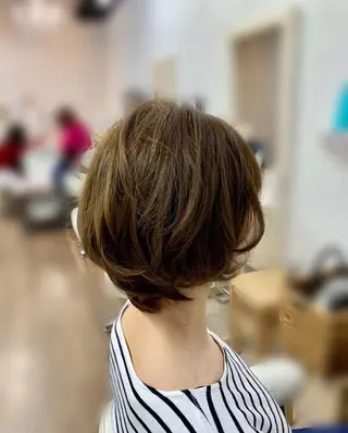 ショート ヘアアレンジ GLOSS 心斎橋 山上のヘアスタイル