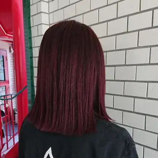 ミディアム カラー ヘアアレンジ グラデ❣️インナー 派手髪Fumiyoのヘアスタイル