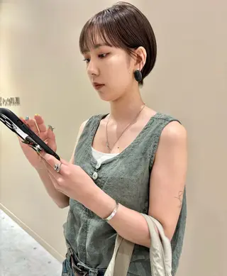 ショート カラー 🌿ショート🌿 パーマ🌿淳平のヘアスタイル