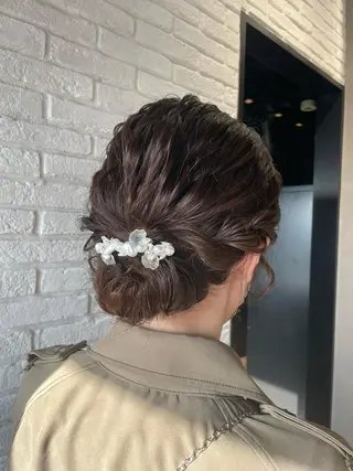 ミディアム カラー ヘアアレンジ 【柔らか透明感✨/ 似合せ前髪】大石葉月のヘアスタイル