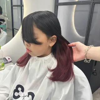 セミロング カラー Ren. 🦋デザインカラーのヘアスタイル