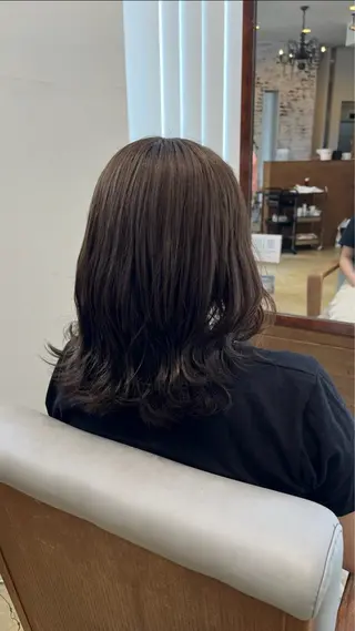 ロング カラー ふかや まりかのヘアスタイル