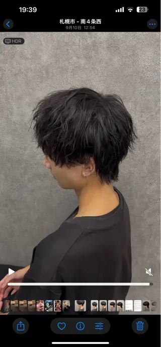 ミディアム メンズ メンズウルフ特化🐺 🔥長山耕大🔥のヘアスタイル