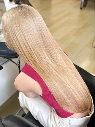 ロング ブリーチなしダブル/ レイヤーカット 小棹のヘアスタイル