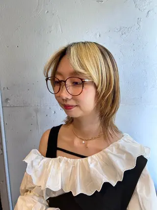 ミディアム カラー 小笠原 悠斗のヘアスタイル