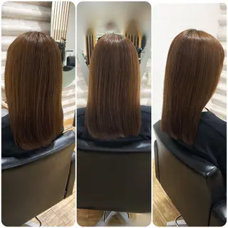 ミディアム カラー 『艶髪』で印象が激変 ！髪質改善専門KONのヘアスタイル