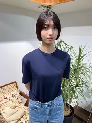 ショート masa/ボブ特化/ ぷつっとボブのヘアスタイル