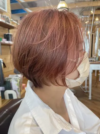 ショート カラー hair salon Ranun髪質改善のヘアスタイル