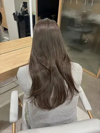 ロング 美髪縮毛矯正/ ケアカラー🍓KAEのヘアスタイル